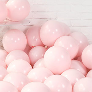 亮粉色馬卡龍氣球