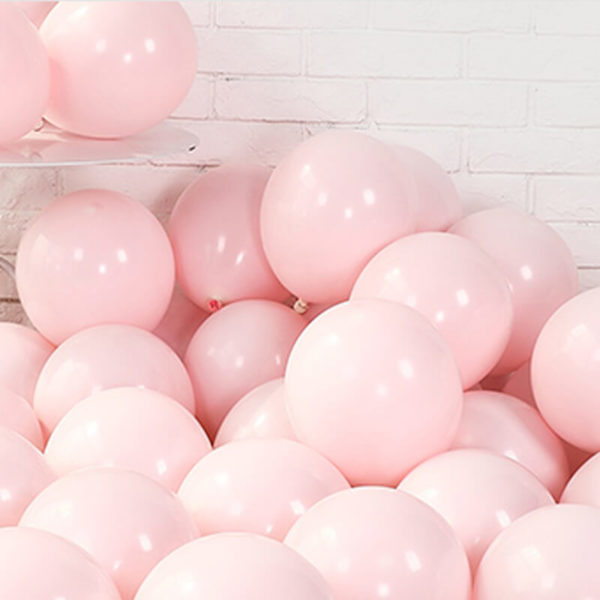 亮粉色馬卡龍氣球