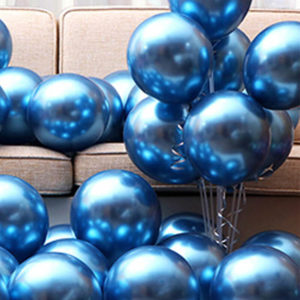藍色金屬氣球