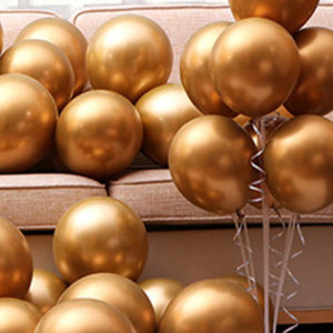 金色金屬氣球