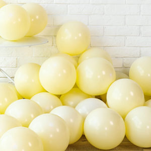 黃色馬卡龍氣球